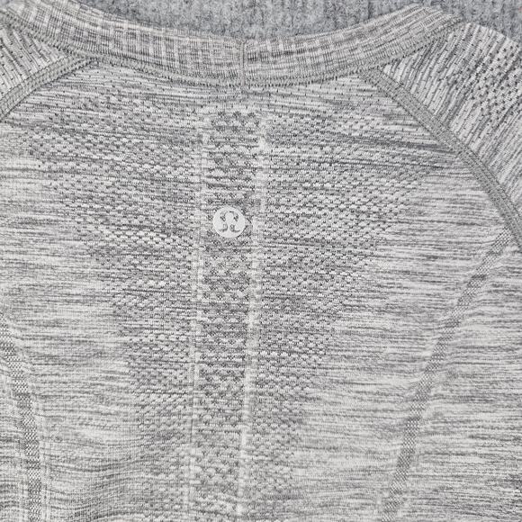 Lululemon Swiftly Tech Shirt Womens 4 ALOHA Gray Short Sleeve Running Training - Picture 8 of 8